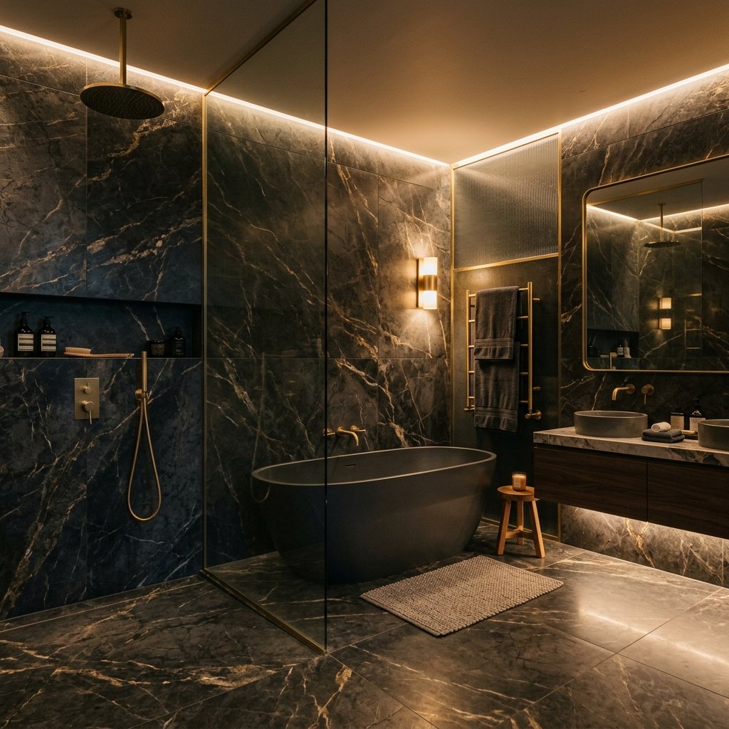 Luxury spa bathroom renovation Florida — MACROBUILD